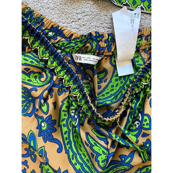 NWOT ⭐️Viral Zara 2 piece set, shirt and pants, Sz L $159 E40 - Picture 9 of 15